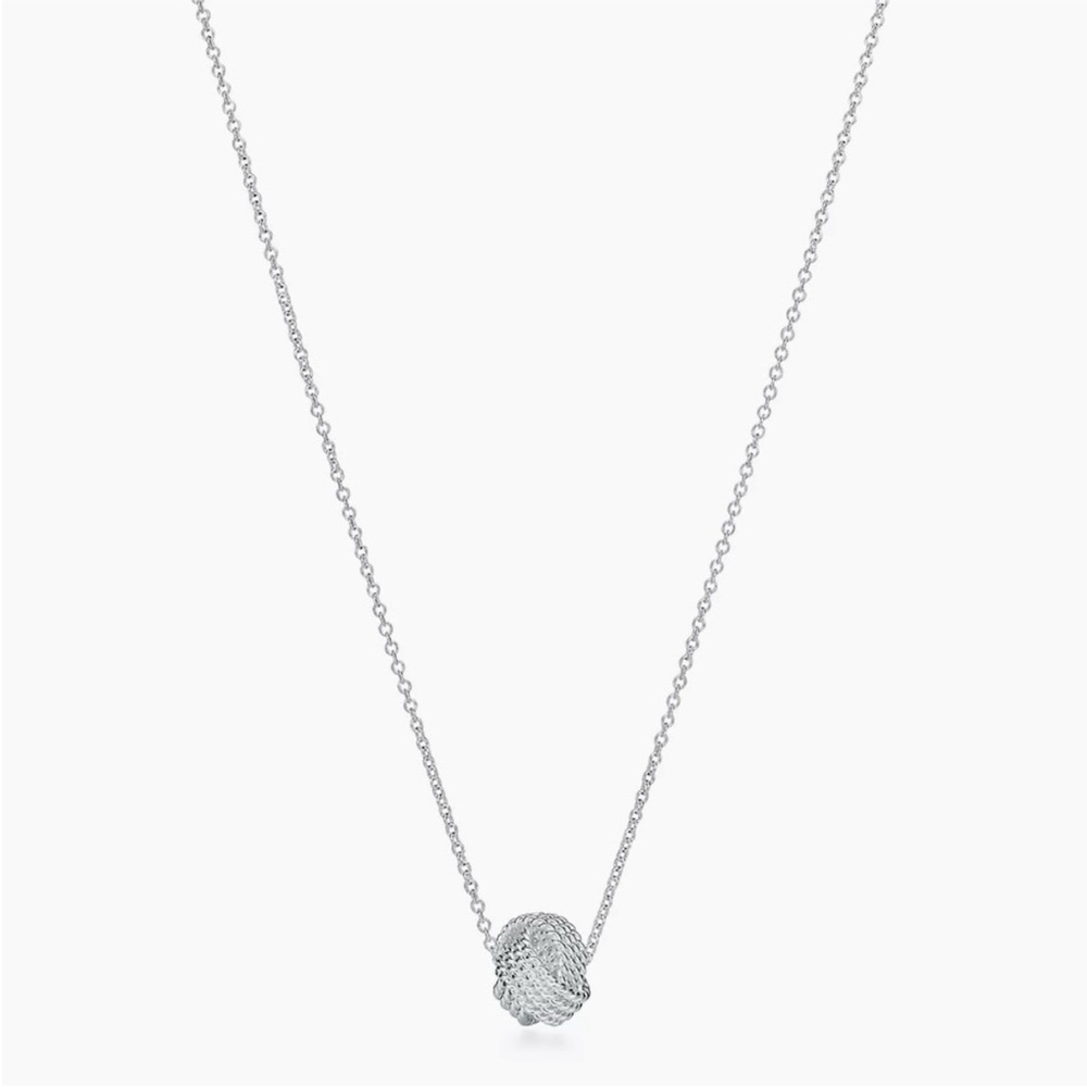 Tiffany Twist Knot Sterling Silver Necklace - Picture 2 of 6